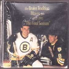 GAME PUCK - 1994-1995 BOSTON BRUINS FINAL SEASON at Garden SHADOW BOX SEALED #3L