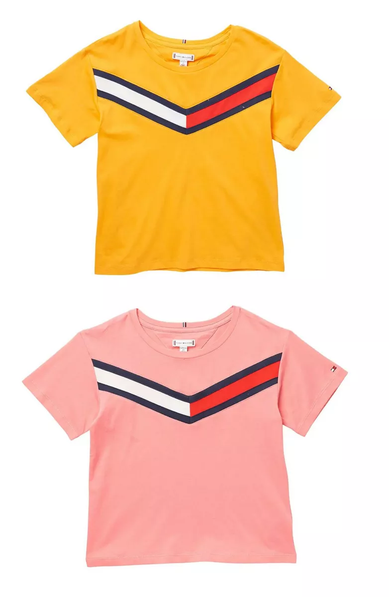Tommy hilfiger tape sales t shirt