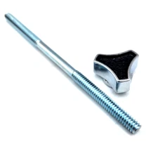 4" Long x 1/4"-20 Air Cleaner Stud & Mini Tri-Bar Wing Nut Holley Edelbrock SBC