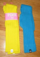 2Pair Vintage VICTORIA'S SECRET PINK Cable Knit LIMITED EDITION SOCKS