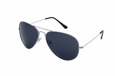 Alpland Sunglasses Aviator FRAMES WHITE - Mirrored Large Lenses