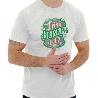 St Patricks Patty's Day Irish Pub Drink Beer Mens Crewneck T Shirt Tees Shirts
