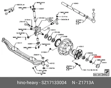 Genuine OE Groove SZ17133004 for Hino SZ171-33004