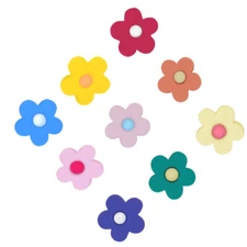 9PCS flower shoes clip wedding Buckles DIY Floral Natural Decoration