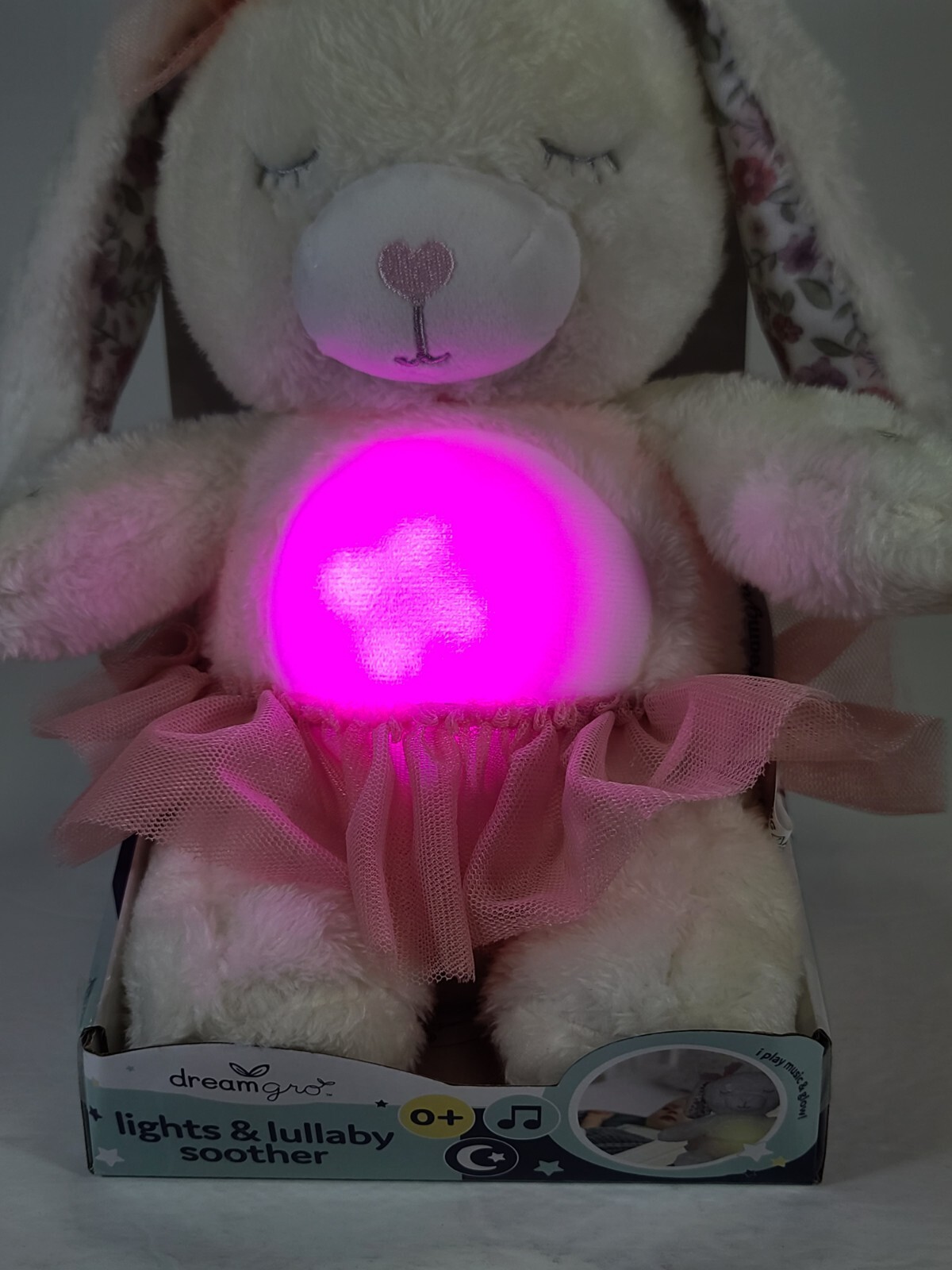 DreamGro Rabbit Baby Color Changing Light & Lullaby Soother Music Tummy ...