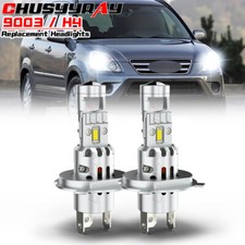 LED FOR Honda CRV 1997-2004 Headlight Kit H4 9003 6000K White Bulbs Hi/Low Beam