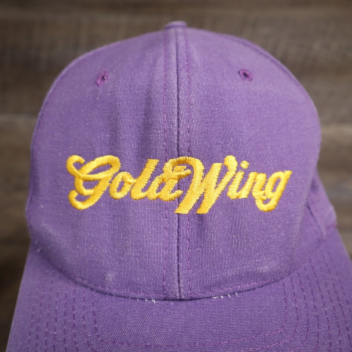 Vintage Honda Goldwing Purple Gold Motorcycle Hat Cap  display picture 2