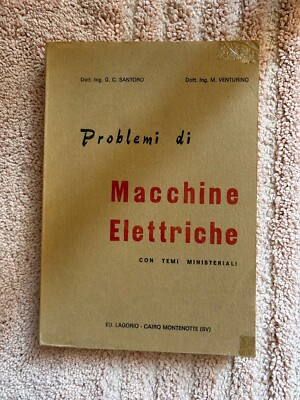Probleme mit elektrischen Maschinen mit Ministerthemen - Santoro, Venturino
