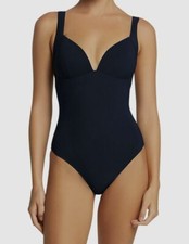  149 Jets Women's Blue Solid Stretch Molded One-Piece Swimsuit Size AU 8 US 4