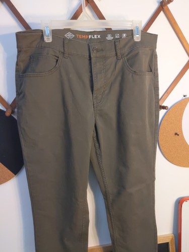 St. John's Temp Flex Stretch Recycled Polyester Pants Green Sz 34"X 30" - Picture 2 of 8