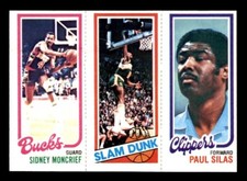 1980 Topps Basketball #110 Moncrief Shelton Silas NM *e3