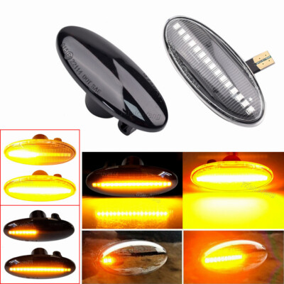 2PCS For Renault Koleos 2008-2011 Master 2010-2020 LED Dynamic Side Marker Light
