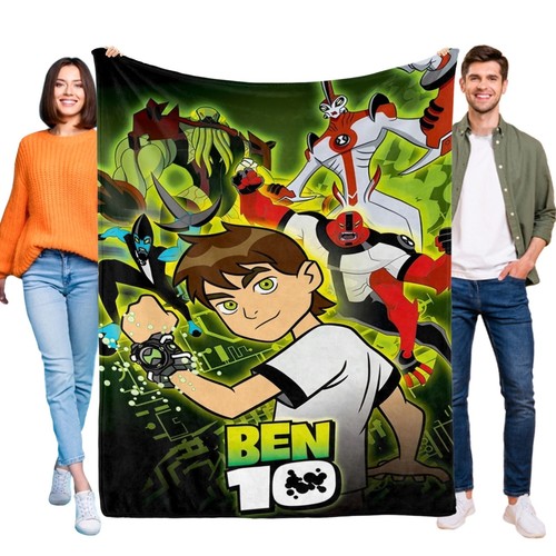 Ben 10 Flannel Blanket Soft Bed Sofa Couch Office Throw Birthday Gift for Kids - Picture 14 of 16