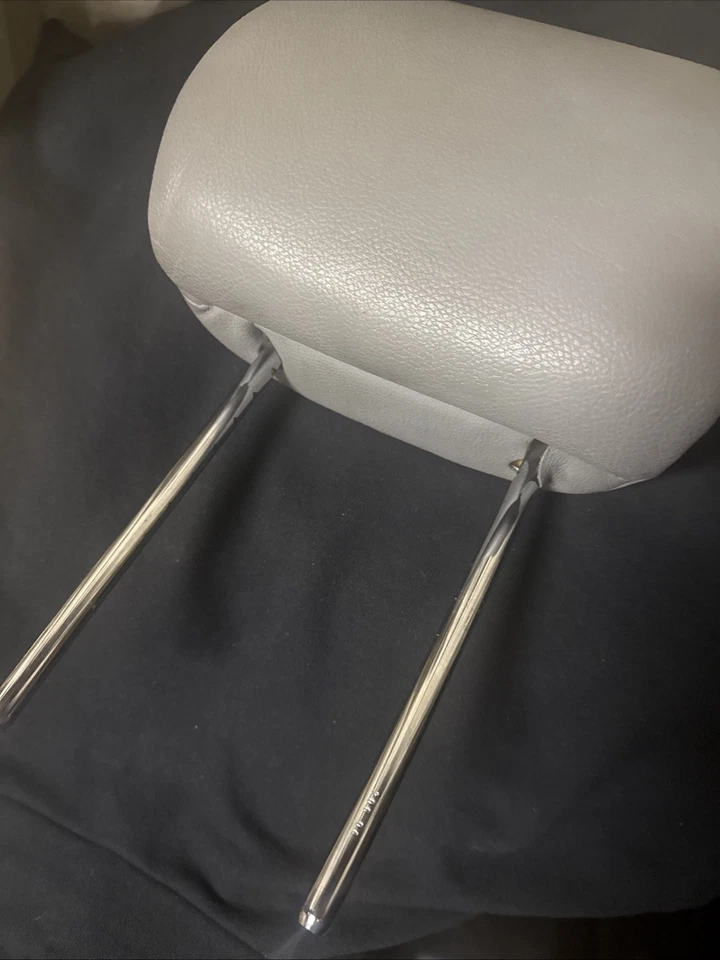 BMW E46 2001-2006 3X 5X usado par de reposacabezas delanteros juego de 2 reposacabezas OEM gris Foto 2 de 4