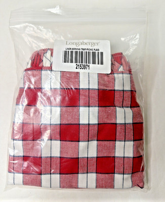 NEW in BAG! ~ Longaberger #2153971 ~ Liner for Serving Tray ~ Picnic Plaid ~ USA
