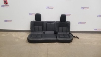 18 NISSAN TITAN PRO-4X REAR SEAT COVERS AND CUSHIONS BLACK LEATHER CREW CAB