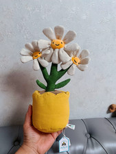 Jellycat Amuseable Fluffy White Daisy Plush Doll Gift Kids Toy 13in