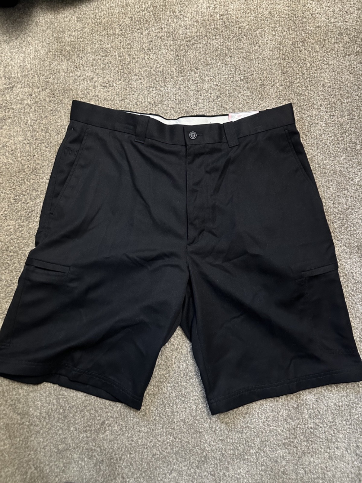 Top Flight Golf Shorts, Mens 34, Black, New With Tags, Zipped Cargo Pockets