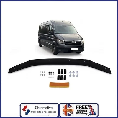 CHROMOTIVE VW CRAFTER, MAN TGE (2017-2024) Bonnet Protector Bug Guard Wind Stone Deflector
