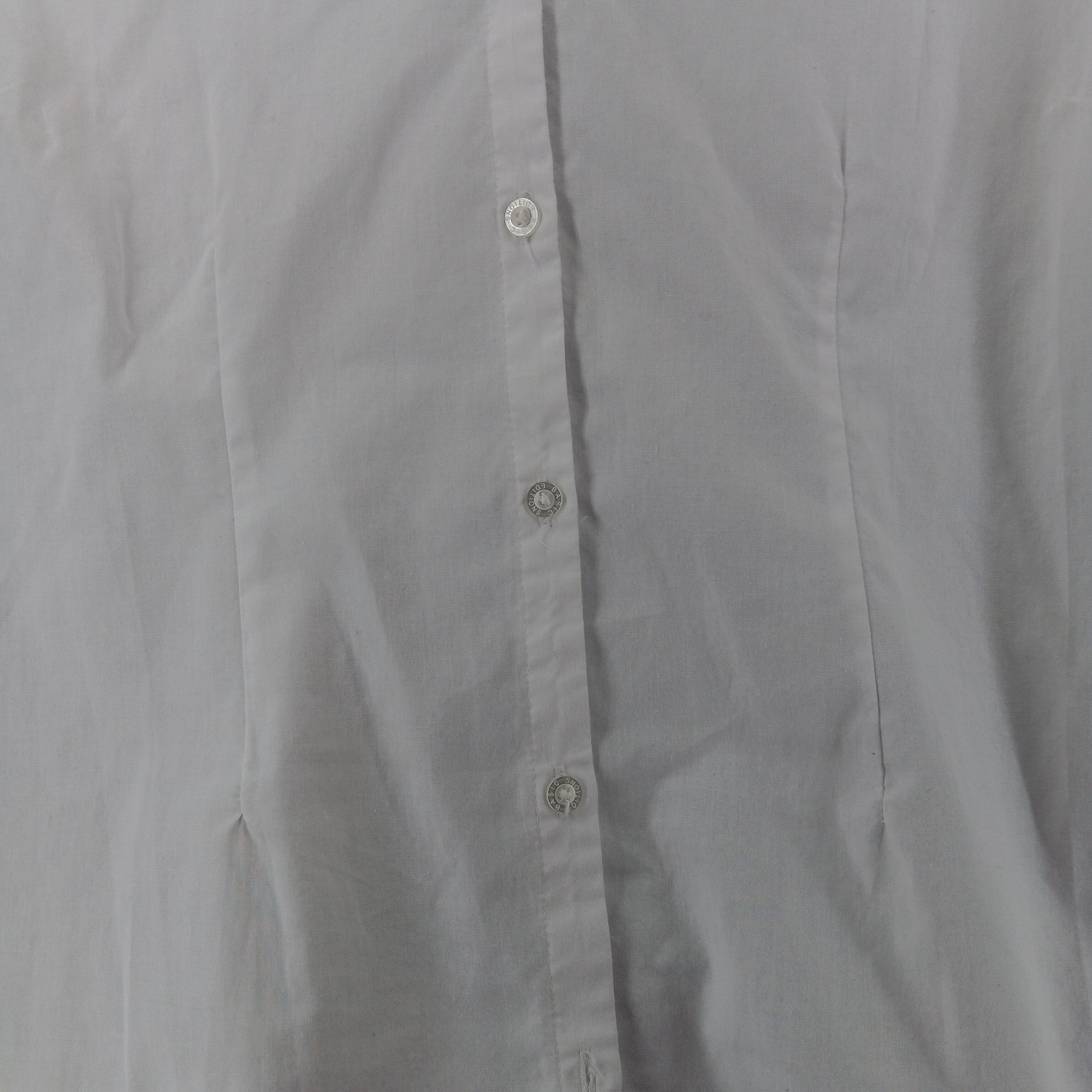 Basic Editions White Button Down Blouse Short Sle… - image 5