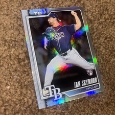 Ian Seymour 2026 Topps Series 1 RC Yellow Rainbow Foil Rays Rookie