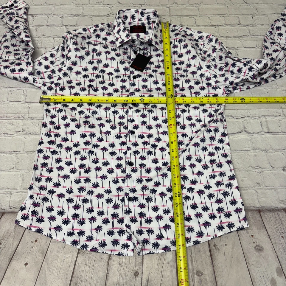 NWT Jared Lang After Hours Men Button Shirt Top Size Large Slim Fit C041 -17 - Image 2 of 4