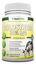 NutriONN Colostrum 1000mg 30% IgG US Dairy First Milking Bovine Colostrum 120Cap