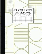Graph Paper Notebook 8.5" x 11" Quad Ruled 4 Squares Per Inch : Grid Paper Fo