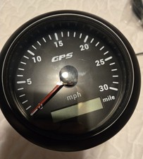 0-30 Mph Gps Speedometer Gauge Cx8133b W Antenna - Untested For Parts Or...