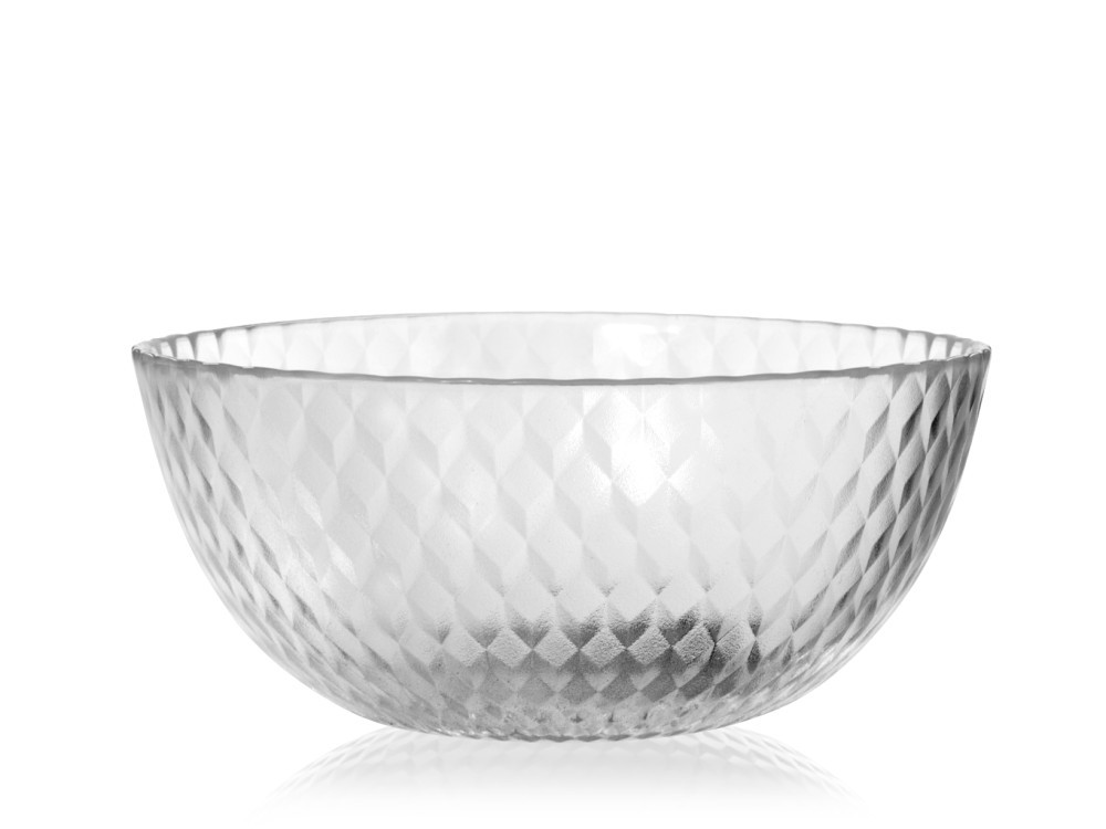Transparent Opal Glass Cup With Pendants, 24Cm