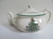 Spode Christmas Tree teapot discontinued item No chips 3324
