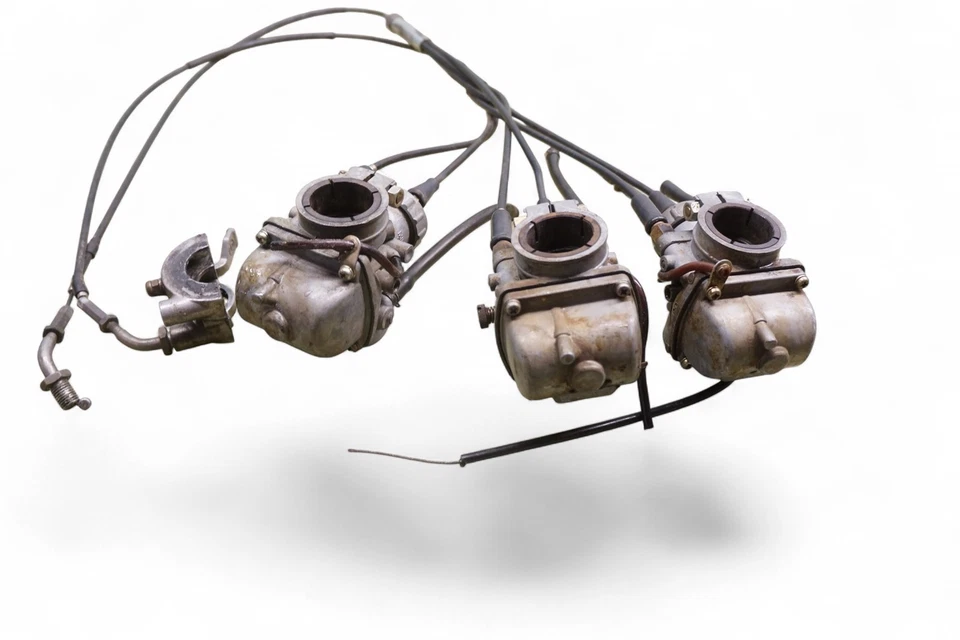 Juego de carburadores Kawasaki S2 Triple 350 1972 1973 1974 carbohidratos *2229A #2 Foto 3 de 4