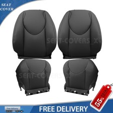 2006-2012 Fits Toyota Rav4 Driver Passenger Bottom Top Black Vinyl Seat Cover