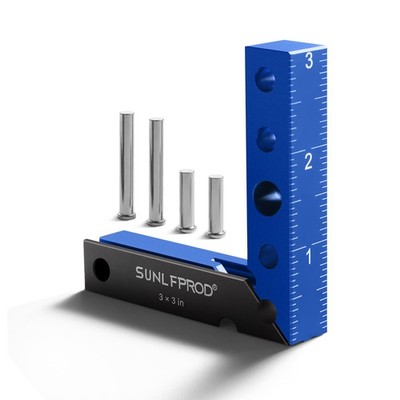 Mini Square Woodworking Center Finder 90 Degree Small Square Measuring Tool W...