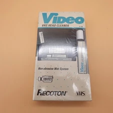 Vintage Recoton Video VHS Head Cleaner V144 Non-Abrasive Wet System Sealed