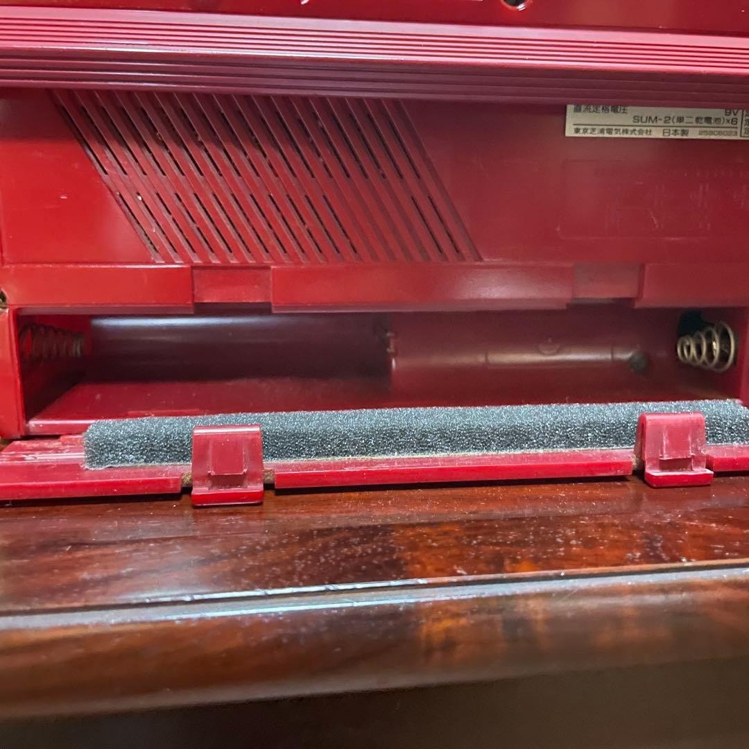 SERVICED Toshiba RT-S63R BOMBEAT Vintage Boombox Red Metal Tape