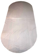Pink Oblong Tablecloth Polyester Solid Smooth Modern Dining Decor Textile 58x120