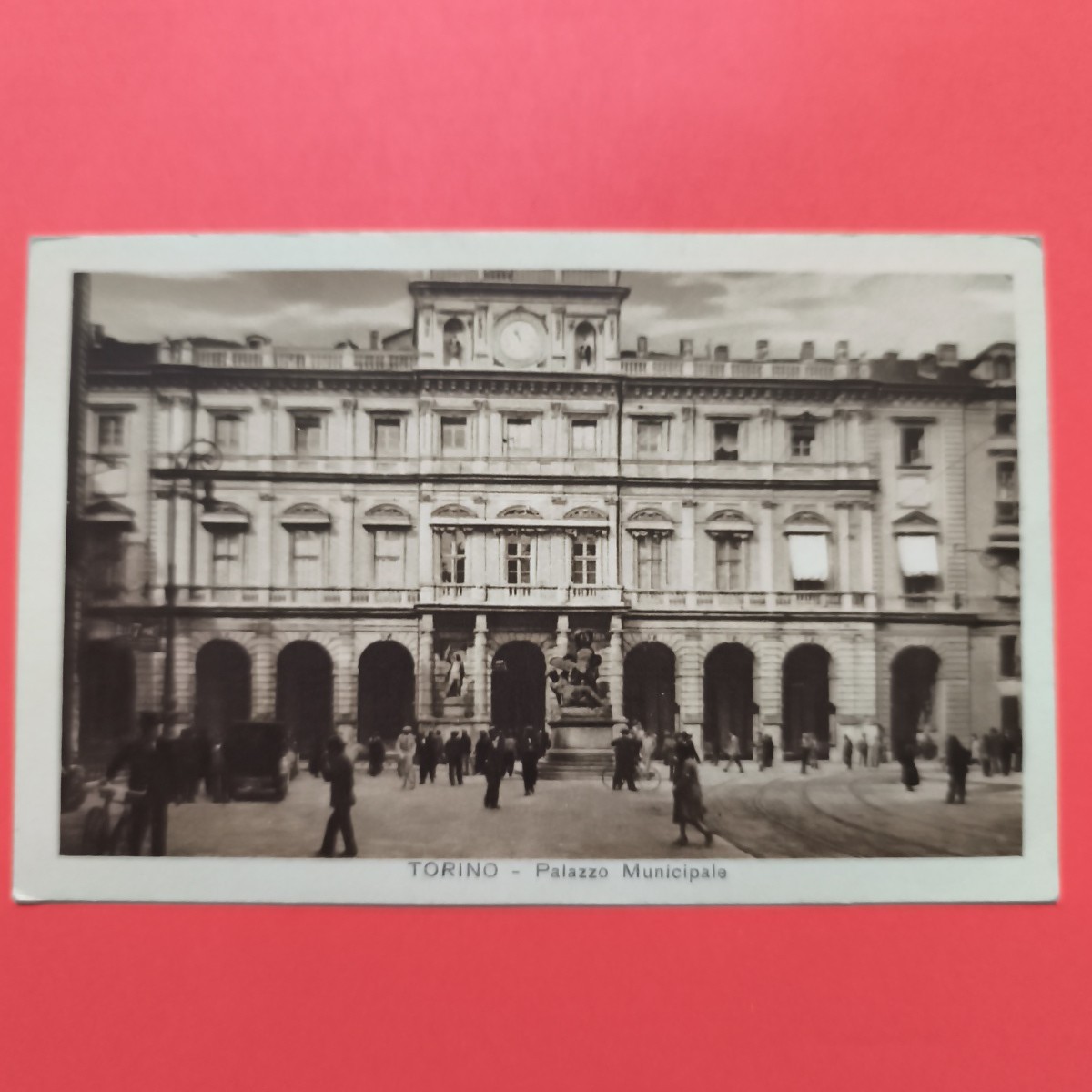 TORINO PALAZZO MUNICIPALE CARTOLINA NON VIAGGIATA  - VINTAGE   - COLLEZIONE