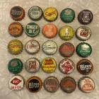 HUGE Lot Of 25 Vintage Soda Pop Bottle Cap Top Lid Caps Hires Coke 7up