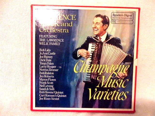 Lawrence Welk Box Set Champagne Music vinyl EX+/EX 6LP Box Set Readers Digest Foto 2 de 4