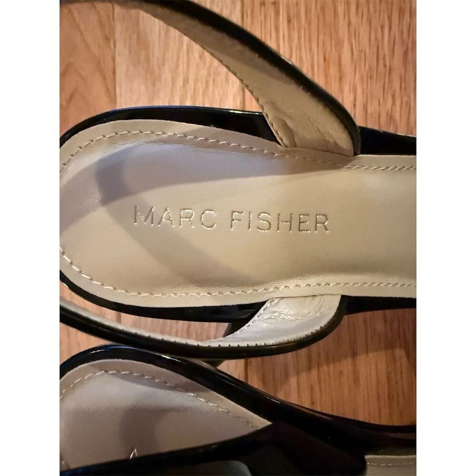 Tacones de aguja Marc Fisher negros para mujer talla 7M punta puntiaguda Foto 3 de 4