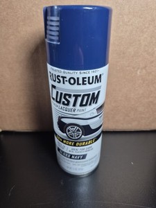 Rustoleum Custom Premium Lacquer Paint 50% More Durable Gloss Navy Unopened