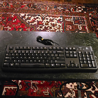 Logitech K120 Wired USB Full-Size QWERTY English Plug & Play Keyboard Black