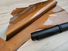 METALLIC COPPER SHEEPSKIN LAMBSKIN LEATHER FULL HIDE PANEL,SHEET,SQUARE, PATENT
