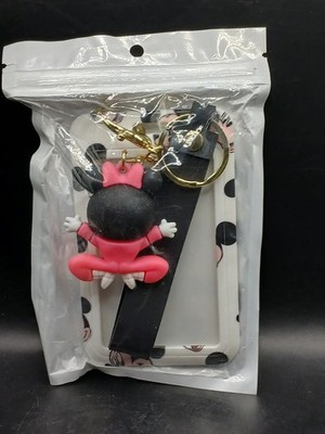 Minnie Mouse Wristlet Figural Keychain with Card Holder