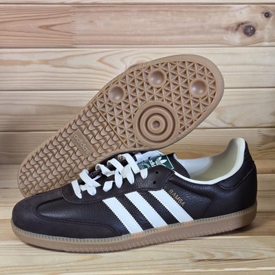 adidas Samba OG Dark Brown Gum Sneakers NBY JR0891 Men's Size 13