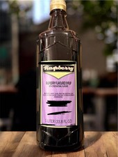 Raspberry Syrup 1L Bottle (33.8 FL  OZ) BB MA...