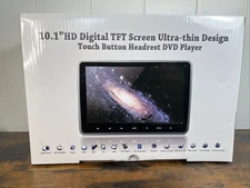 DVD Player Car SUV 10" Ultra HD TFT Headrest Multimedia Headrest Monitor w/ HDMI
