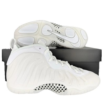 Nike Little Posite One GS Triple White Sneakers 7Y /Women's 8.5 HQ1959-100
