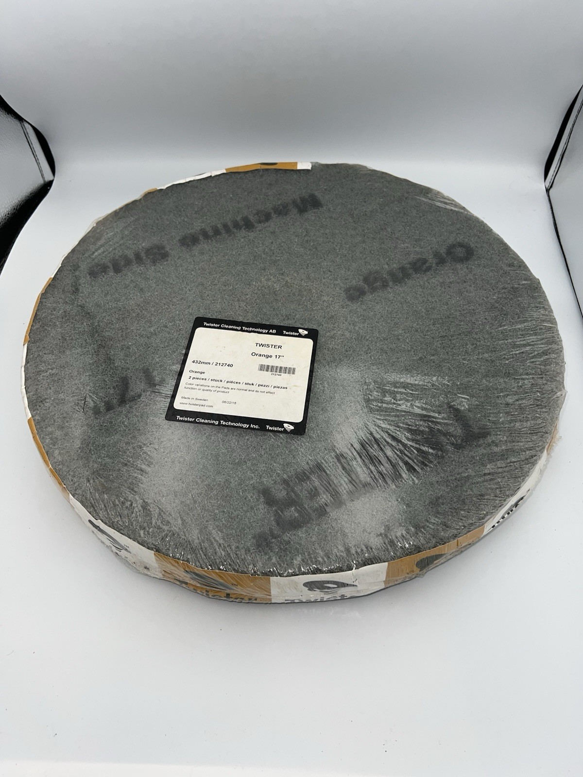 17” Twister Orange Cleaning Concrete Floor Pads Floor Scrubber Diamond pads